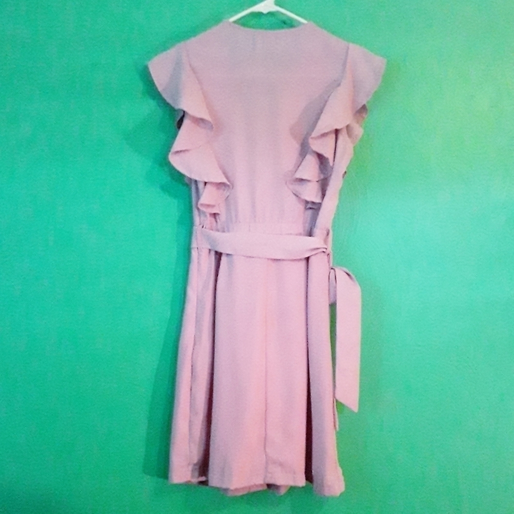 Favlux Ruffled Pink Tank Dress - Picture 2 of 7